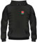 SANBEN England Rugby Black Hoodie Men's Unisex Sweatshirt 3XL