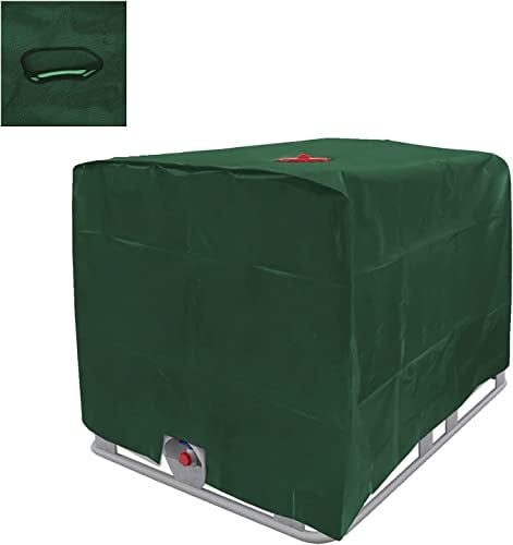 EUNEWR IBC Wasserdichte Abdeckung 600L IBC Tank Abdeckung,Abdeckplane für Wassertank,Wasserdichter Staubdichter Anti-UV- Schutzhülle, Zuhause IBC Tank Zubehör,für IBC-Tank Behälter Regenwassertank