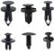 120 PCS Nylon Car Fasteners Rivet Clips,Plastic Car Retainer Clips,Six Sizes Ranging from 6MM to 10MM