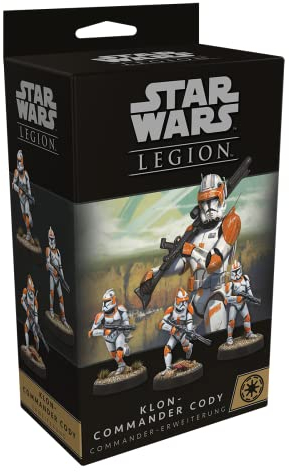 Atomic Mass Games | Star Wars: Legion – Klon-Commander Cody | Commander-Erweiterung | Tabletop | 2 Spieler | Ab 14+ Jahren | 120-180 Minuten | Deutsch