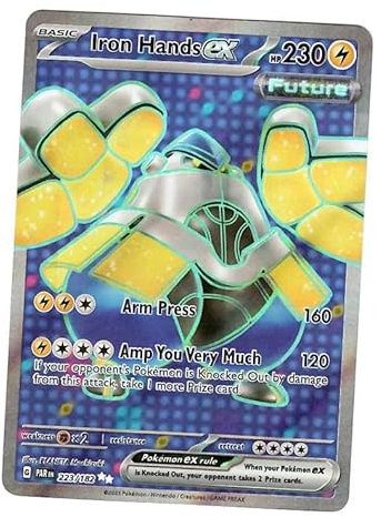 Pokemon - Iron Hands ex 223/182 - Paradox Rift - Full Art - Ultra Rare - Single Card