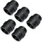 Suinga Lot de 5 Mamelon égal à raccord fileté en plastique - double filetage mâle/mâle - 1/2''x1/2'' - PN10 bars - Raccords à compression