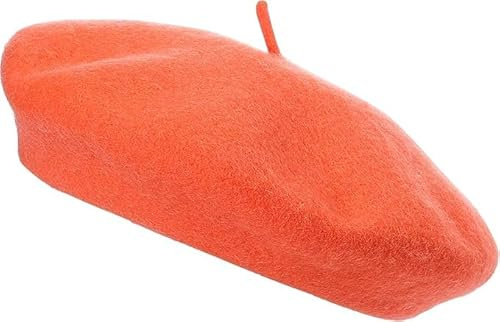 reshmena Baskenmütze für Erwachsene, französischer Stil, Wolle, einfarbig, klassische Farbe, Baskenmütze, Unisex, weich, warm, Outdoor, Vintage-Künstlermütze, Beanie, Unisex-Mütze