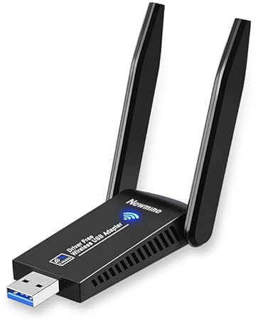 USB WLAN Stick, 1300Mbps USB 3.0 WLAN Adapter 2.4GHz/5GHz Dual Band Internet Stick mit 5dBi Antenna für PC/Desktop/Laptop