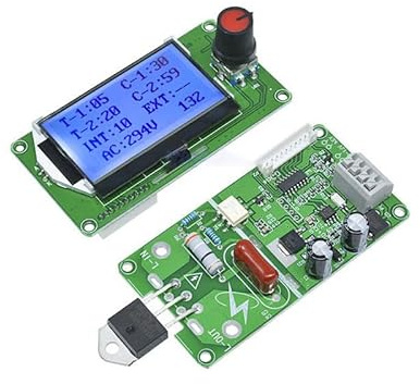Spot Welder Controller, LCD Digital Display Spot Welder Control Board, Spot Welder Time Control Module for Welding Equipment & Accessories (40A)