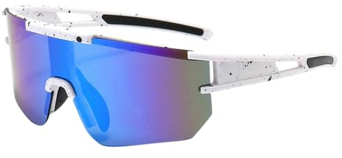 NHCMDSB Fahrradbrille Sport Sonnenbrille, Polarisierte Sportbrille für Herren Damen,Sportsonnenbrille Fahrrad Sonnenbrille UV 400 Schutz Schutzbrille für Reiten Ski Laufen Sport im Freien