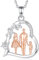 EUDORA Harmony Ball Herz Mutter Vater Sohn Kette für Damen S925 Sterling Silber, Mama Papa Sohn Halskette Anhänger Schmuck Muttertag Geschenk für Frauen Mutter Mama Mom Stiefmutter Ehefrau,18