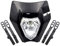 niso Motorrad Scheinwerfer Off Road Scheinwerfer Maske für 125 150 250 300 350 450 500 EXC XCW EXC-F 2017 2018 Schwarz, 393669