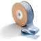 MORSUNBELA Geschenkband Blau Grau 2,5 cm x 23 m Seidenband Dusty Blue Schleifenband blau Geschenkbänder Breit Hochzeit Dekoband,Blau Grau