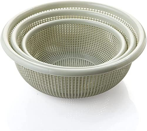 tamices, Colador de fregadero Cesta de lavado de frutas redonda Rejilla de drenaje Almacenamiento de cocina para el hogar Cesta de almacenamiento Cesta de lavado de verduras estilo jardín