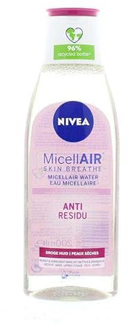 Nivea Eau micellaire - Démaquillant pour peaux sèches - Lot de 6 (6 x 200 ml)