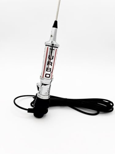 Antenna cb Camion (baracchino) LEMM antenna cb turbo 2001/ Camper e Auto/Omnidirezionale am fm/Stelo conico inox / 27 MHz/Produzione italiana (CROMO)