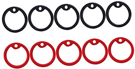 HYTROVE 10 Pack Pet Dog Tag Silencers Mute Hoops for Dog Name Tag Ring Easy Install Accessory for Pet Id Tags