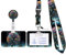 Porte-Badge Personnalisé,Tour de Cou Badge avec Porte-Cartes,Porte Badge Enrouleur,Strap Neck avec Swivel Lobster Clasp pour Porte Badges d'Identification (C-Manga Arbre à souhaits)
