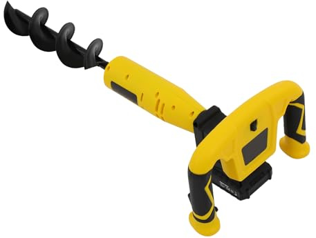 Cordless Electric Hole Digging Machine & Post Hole Digger - 350W Motor, 20V 2000mAh Battery, 1H Runtime, Lightweight Design for Urban Greening, Farm Planting, and Landscaping