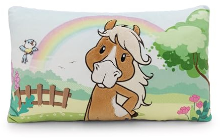 NICI Kissen Pferd Holly K. Pony - braun - Flauschiges Kuscheltierkissen für Jungen, Mädchen und Kuscheltierliebhaber, ideal für Zuhause, Kindergarten oder unterwegs | 62244