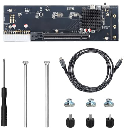 USB Typ C Externes GPU-Dock mit 40 Gbit/s Geschwindigkeit, unterstützt RTX3060 & GTX1060 Reverse Charging Power Chain Dock