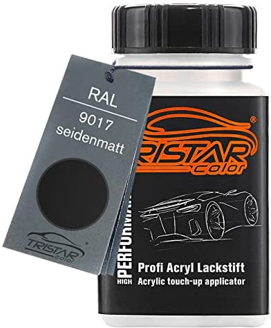 TRISTARcolor RAL 9017 Verkehrsschwarz seidenmatt Lackstift 50 ml schnelltrocknend