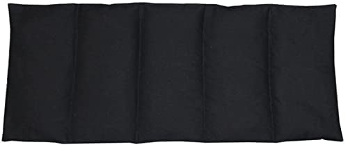 Franzis Nähstube 50x20cm Coussin noyaux de cerise Noir en 100% coton I Coussin noyaux de cerise 50x20 pour micro-ondes I Coussin chauffant, coussin no