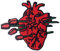 Aufnäher Tenderly Hurt by Love, Broken by Rose, bestickt, zum Aufbügeln oder Aufnähen
