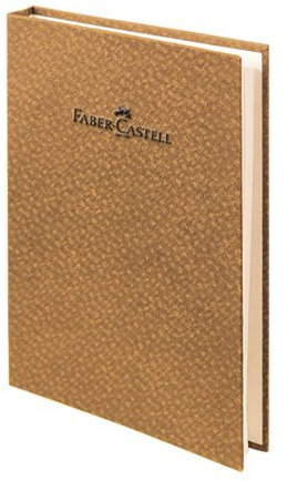 Faber-Castell Bamboo Series A5 Notizbuch liniert mit versteckter Spirale, hellbraun