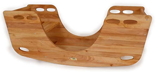 Schiff-Schaukel 8075 - Kinder-Wippe - Kletter-Brücke - Spielmöbel - Massivholz