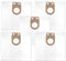 5x Staubbeutel Filtersack Staubklasse M kompatibel mit Starmix GS 2078 PZ, GS 3078 PZ