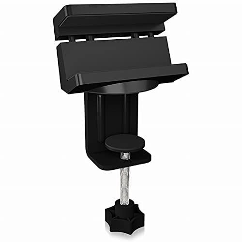 ICY BOX USB Hub- und Steckdosenleistenhalterung, Kabelmanagment, Universell verwendbar mit schnelle Befestigung durch Tischklemme mit Kabelführung Rückseite von 40-60 mm, IB-MSA106HH