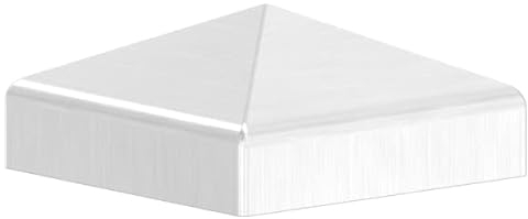 Fenau - Pyramiden-Kappe - für Vierkantrohr: 40x40 mm - aus V2A (Edelstahl) - Zaunpfosten-Kappe für Metall-Pfosten Zaun zum Anpunkten/Schweißen