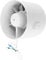 calimaero® INLINE Extractor Fan 150mm, Inline Fan with Backdraft Shutter 6 inch Bathroom Extractor Fan, Grow Tent, Booster Duct Fan, Tube Insertion Fan 320m³/h, 18Watt / 35dB / IPX2 / plastic