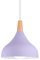 WOTTES - lampadari a sospensione, stile vintage, stile a goccia, attacco E27, in metallo, per camera da letto, sala da pranzo, cucina, Ø 20 cm (Viola)