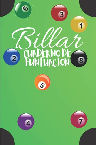 Billar cuaderno de puntuación: Cuaderno de entrenamiento de billar | cuaderno para todos aquellos que quieran mejorar en el campo del billar | un ... transportable tamaño 6 * 9 | 100 páginas