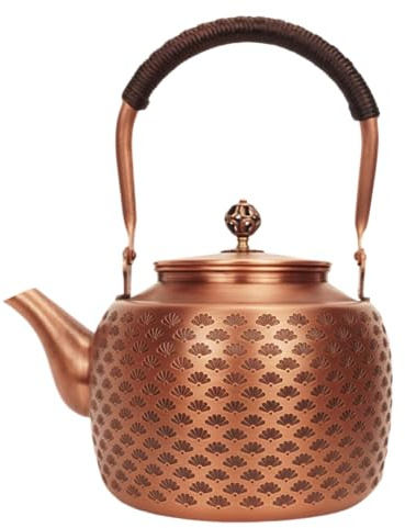 Kkekos Handmade Copper Kettle Copper Teapot for Stovetop 2000ml (Type2)