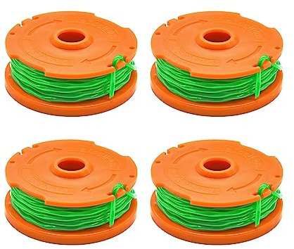WETOOLPLUS Replacement Spools for Worx WA0014 Spool & Line for WG168, WG190 & WG191 Cordless String Trimmers (4 Pack)