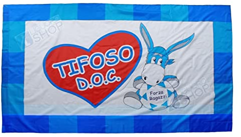 Flagge Neapel Groß cm, 285 x 175 cm, Proben von Italien, Party, 3. Scudetto Fußball Tifoso DOC Tricolor, Flagge