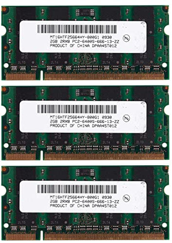 Pavewood Memoria RAM SO-DIMM per computer portatile DDR2 PC2-6400, 800 MHz, 200 pin, 1,8 V, 3 pezzi