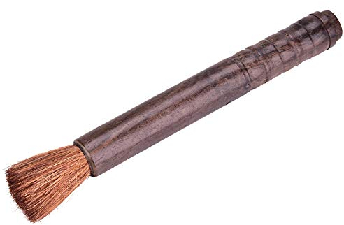 SPYMINNPOO Geigen Reinigungsb¨¹rste, Wollb¨¹rste mit Massivholzgriff Geigen Pflegewerkzeug Kolophonium Musikinstrumenten Reinigungs Pflegeb¨¹rste (Ebenholz)