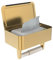 WZKALY Porte-papier toilette avec étagère, porte-lingettes pour salle de bain, distributeur de lingettes jetables, support de rouleau de papier toilette en acier inoxydable avec rangement pour