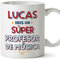 MUGFFINS Tazas Personalizadas para PROFESOR DE MÚSICA hombre - En Español - Eres Súper - 11 oz / 330 ml - Regalo Personalizable original y divertido