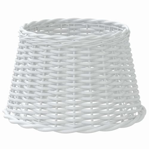 vidaXL Lampenschirm Weiß Ø45x28 cm Korbweide