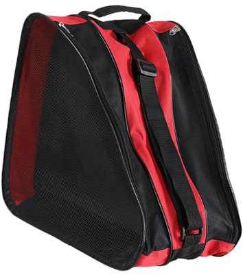 Perfeclan Borsa Pattini a Rotelle, con Tracolla Regolabile, Impermeabile, Portatile, Anti -odor, Grande Capacità, Ideali per Pattini Quad, Pattini in Linea, Pattini da Hockey su Ghiaccio, Rosso