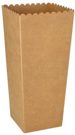 PAPSTAR 100 Popcorn-Boxen aus Pappe 'Pure' eckig 19,7 x 7 x 7 cm, klein