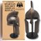 The Grinning Gargoyle - Lebensgroße spartanische Helm-Ornament – Wohnaccessoires – römische Statue Design – 49 cm hoch, GAR-HEL001