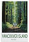 PuPLuM Vancouver Island Pacific Vintage-Reiseposter 20 x 30 cm, Leinwand-Kunst-Poster für Wohnzimmer, Dekoration, Gemälde für Heimdekoration