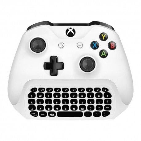 Vomeko Teclado Controlador X Box Series X/S, Mini Teclado QWERTY De 2,4 GHz, Chatpad para Juegos, Controlador X Box One/S con Conector De Audio Y Auriculares(Negro)