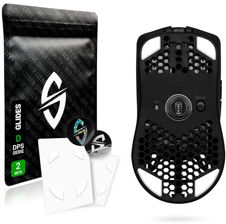 SensoryBoost Scivoli DPS (set di 2) per Glorious Model O - Piedini di ricambio per mouse, pattini, ultra veloci, arrotondati, a basso attrito, di alta qualità, durevoli - Accessori di aggiornamento pe
