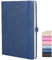 Bullet Dotted Journal A5, Dot Journal con carta spessa Premium 120 GSM per copertina rigida, in pelle vegana, portapenne, tasca interna, 160 Dot Pages Dot Grid Journal Notebook