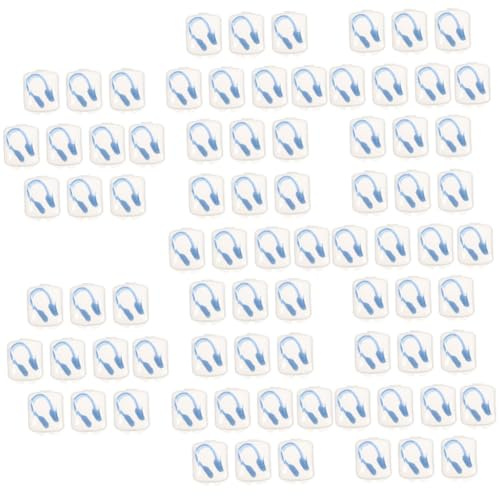BESPORTBLE 80 Piezas Clip de Nariz Accesorios Piscina acessórios Piscina Pinzas nasales para niños Suministro de natación Clip Agua Anti-Asfixia Pinza Nasal Silicona Impermeable acortar