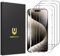 UNBREAKcable 3er-Pack für iPhone 15 Pro für Panzerglas, Panzer Schutz Glas [1:1 Vollabdeckung] [Einfacher Installationsrahmen] [9H-Härtegrad] [99,99% HD] für Apple 15Pro 6,1 Zoll