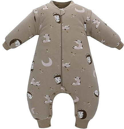 Baby Schlafsack mit Füßen 2.5 TOG Warm Gefüttert Winter Kinder Schlafsack abnehmbaren Ärmeln for Junge Mädchen